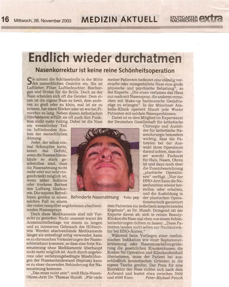 Dr. Hundt Stuttgarter Nachrichten